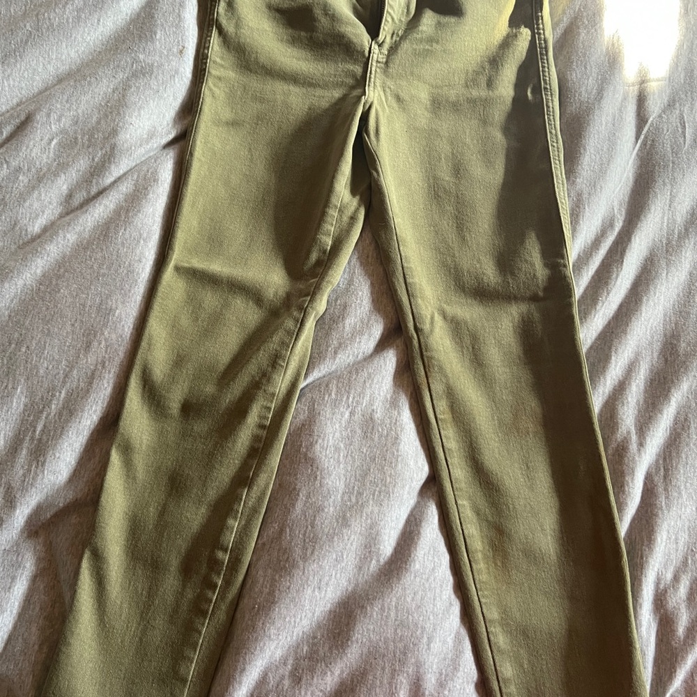 Olive Green Women's Jeans
